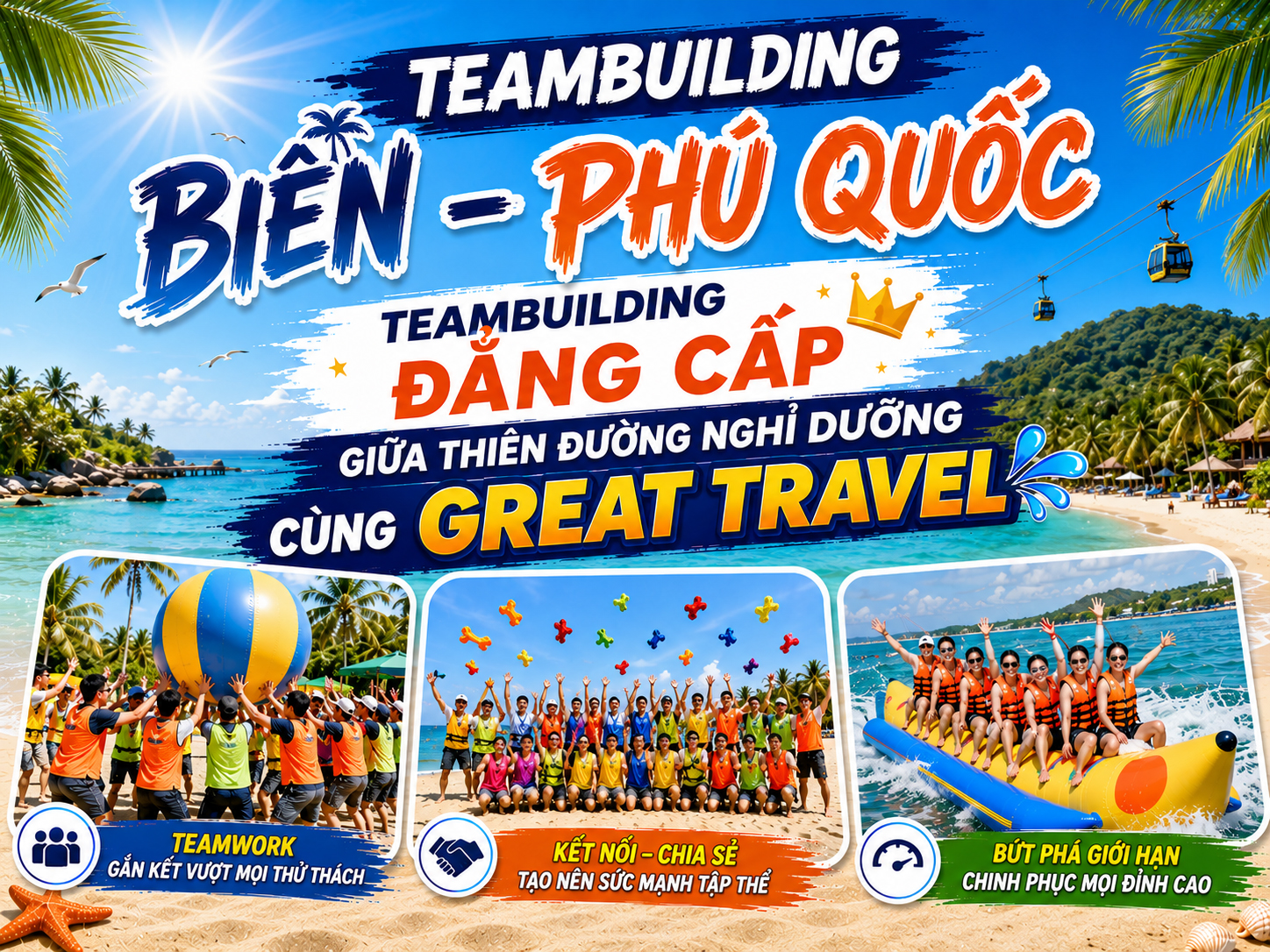 TEAMBUILDING BIỂN - PHÚ QUỐC – TEAMBUILDING ĐẲNG CẤP GIỮA THIÊN ĐƯỜNG NGHỈ DƯỠNG